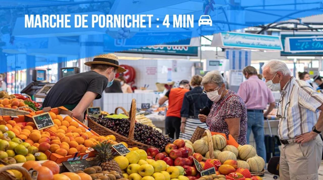 Appartement La Baule Pornichet Terrasse - Cuisine - Calme - Wifi - Parking Gratuit Esterno foto